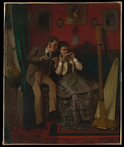 The Music Lesson by John George Brown