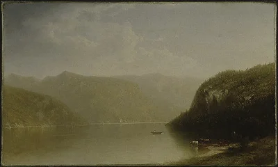 Mountain Lake Scene by John William Casilear