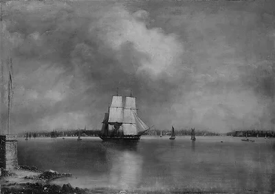 Bay and Harbor of New York from Bedlow's Island by Edmund C. Coates