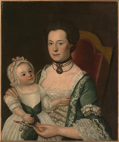 Mrs. Jacob Hurd and Child by William Johnston