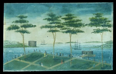 View of the Battery, New York by Unknown Artist