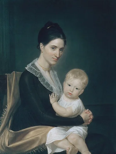 Mrs. Marinus Willett and Her Son Marinus, Jr. by John Vanderlyn