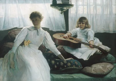 Idle Hours by Julian Alden Weir