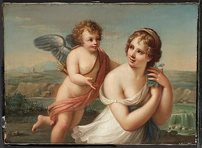 The Temptation of Eros by Angelica Kauffmann