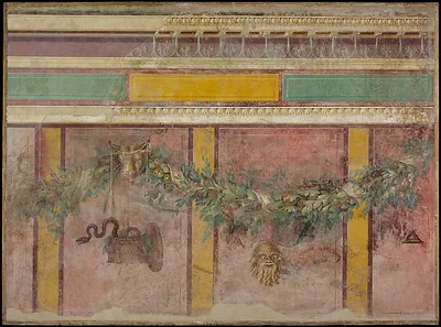 Wall painting from the west wall of Room L of the Villa of P. Fannius Synistor at Boscoreale by Unknown Artist