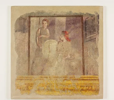 Wall painting fragment from the north wall of Room H of the Villa of P. Fannius Synistor at Boscoreale by Unknown Artist