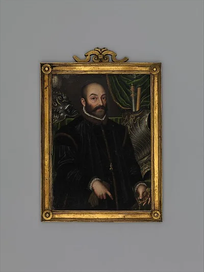 Guidobaldo II della Rovere, Duke of Urbino (1514–1574), With his  Armor by Filippo Negroli by Unknown Artist