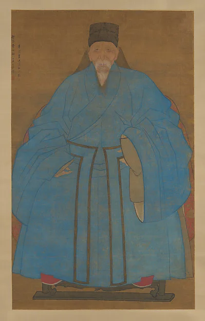 Portrait of the artist’s great-granduncle Yizhai at the age of eighty-five by Ruan Zude