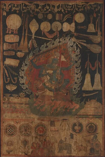 Offerings to the Goddess Palden Lhamo by Unknown Artist