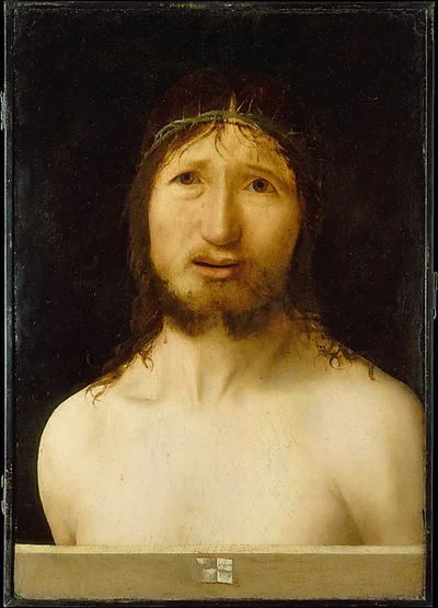 Christ Crowned with Thorns by Antonello da Messina (Antonello di Giovanni d'Antonio)