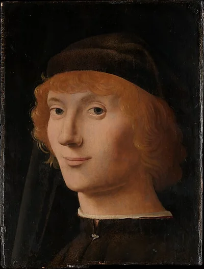 Portrait of a Young Man by Antonello da Messina (Antonello di Giovanni d'Antonio)