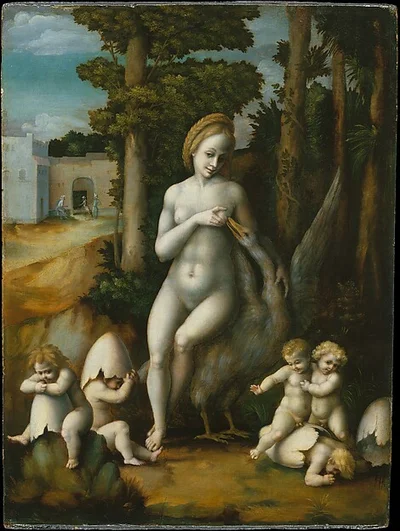 Leda and the Swan by Bachiacca (Francesco d'Ubertino Verdi)