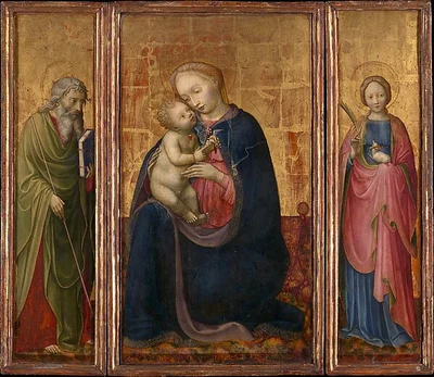 Madonna and Child with Saints Philip and Agnes by Donato de' Bardi