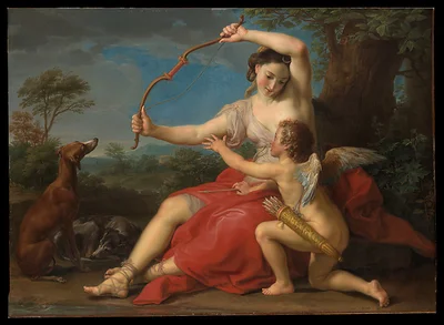 Diana and Cupid by Pompeo Batoni