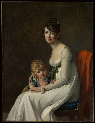 Madame Philippe Panon Desbassayns de Richemont (Jeanne Eglé Mourgue, 1778–1855) and Her Son, Eugène (1800–1859) by Marie Guillelmine Benoist
