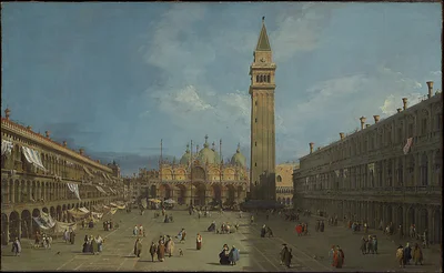 Piazza San Marco by Canaletto (Giovanni Antonio Canal)