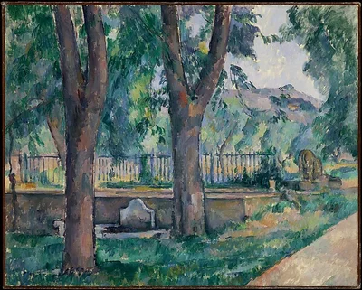 The Pool at Jas de Bouffan by Paul Cézanne