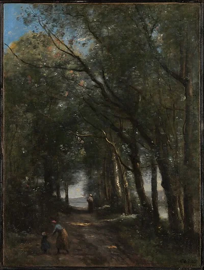 A Lane through the Trees by Camille Corot