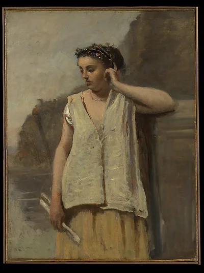 The Muse: History by Camille Corot