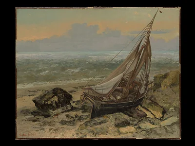 The Fishing Boat by Gustave Courbet
