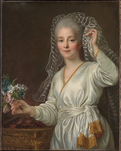 Portrait of a Young Woman as a Vestal Virgin by François Hubert Drouais