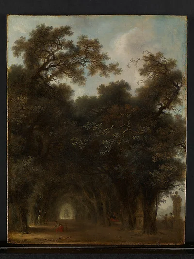 A Shaded Avenue by Jean Honoré Fragonard