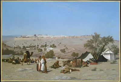 Jerusalem from the Mount of Olives by Charles-Théodore Frère