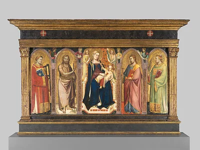 Madonna and Child Enthroned with Saints by Taddeo Gaddi