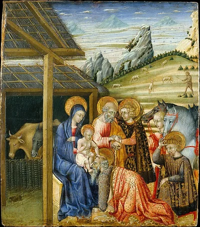 The Adoration of the Magi by Giovanni di Paolo (Giovanni di Paolo di Grazia)