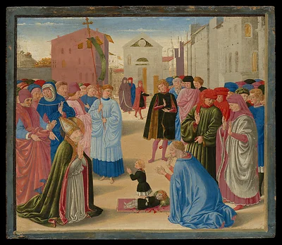 Saint Zenobius Resuscitating a Dead Child by Benozzo Gozzoli (Benozzo di Lese di Sandro)