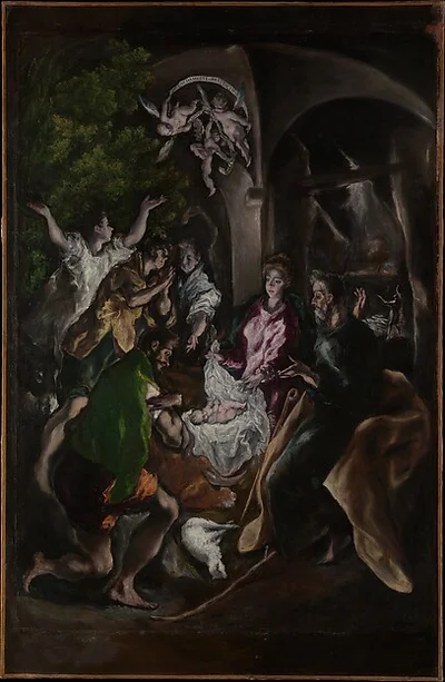 The Adoration of the Shepherds by El Greco (Domenikos Theotokopoulos)
