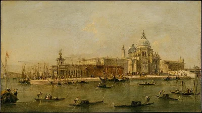 Venice: The Dogana and Santa Maria della Salute by Francesco Guardi