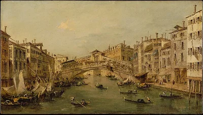 Venice: The Rialto by Francesco Guardi