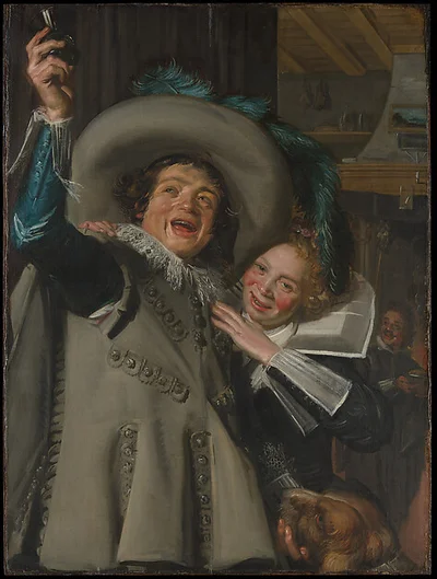 Young Man and Woman in an Inn by Frans Hals
