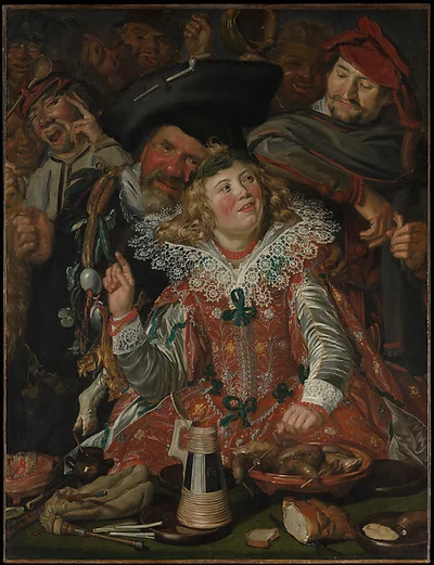 Merrymakers at Shrovetide by Frans Hals