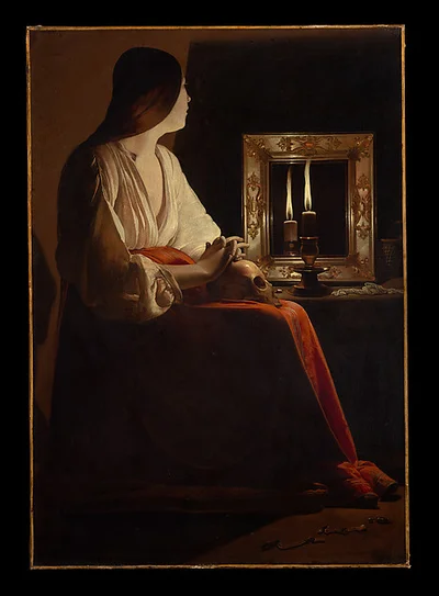 The Penitent Magdalen by Georges de La Tour