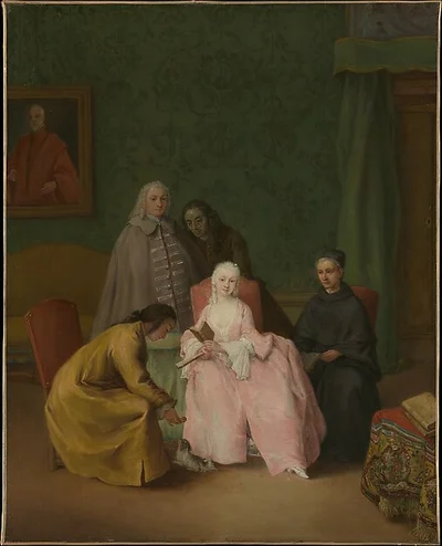 The Visit by Pietro Longhi (Pietro Falca)