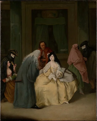 The Meeting by Pietro Longhi (Pietro Falca)