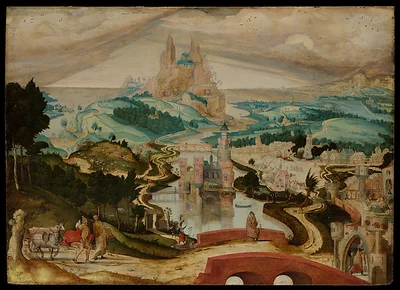 The Arrival in Bethlehem by Master of the Brussels Calling of Saint Matthew
