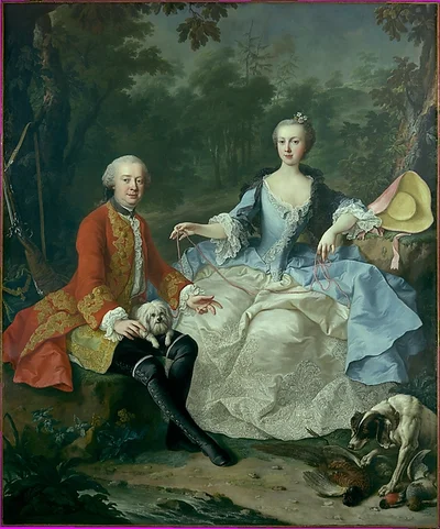 Count Giacomo Durazzo (1717–1794) and Ernestine Aloisia Ungnad von Weissenwolff (1732–1794) by Martin van Meytens the Younger