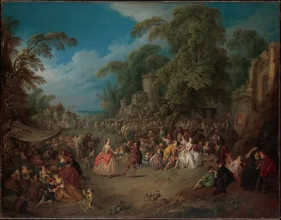 The Fair at Bezons by Jean-Baptiste Joseph Pater