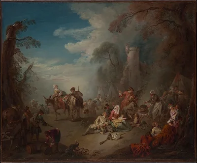 Troops at Rest by Jean-Baptiste Joseph Pater