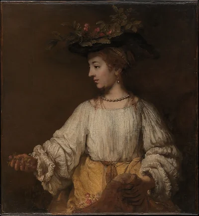 Flora by Rembrandt (Rembrandt van Rijn)
