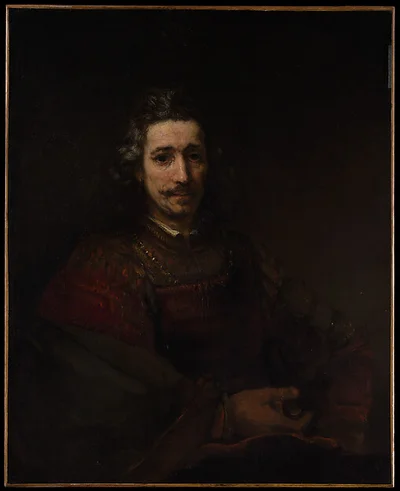 Man with a Magnifying Glass by Rembrandt (Rembrandt van Rijn)