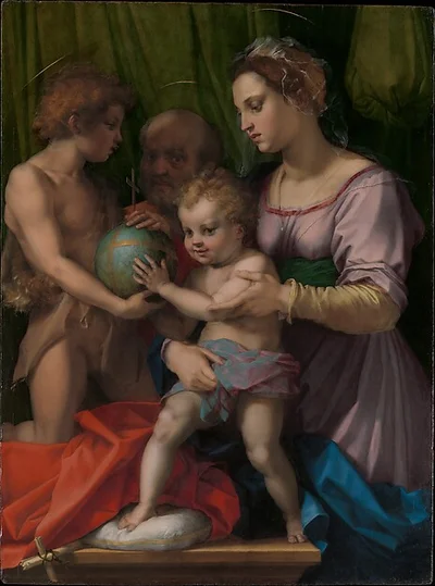 The Holy Family with the Young Saint John the Baptist by Andrea del Sarto (Andrea d'Agnolo)