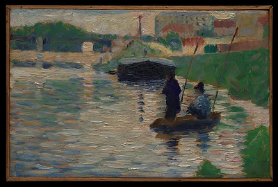 View of the Seine by Georges Seurat