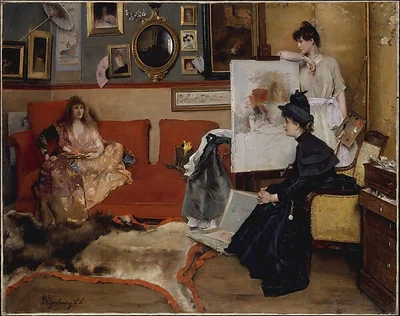 In the Studio by Alfred Stevens