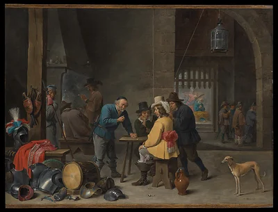 Guardroom with the Deliverance of Saint Peter by David Teniers the Younger