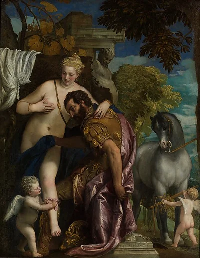 Mars and Venus United by Love by Paolo Veronese (Paolo Caliari)