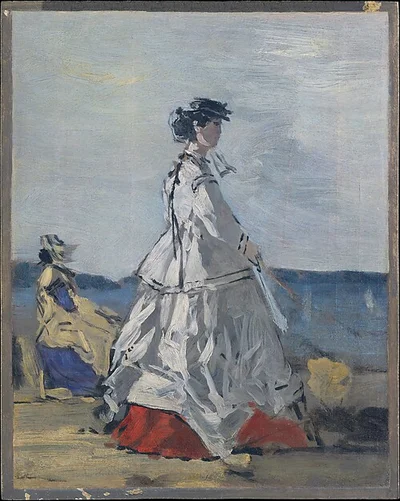 Princess Pauline Metternich (1836–1921) on the Beach by Eugène Boudin